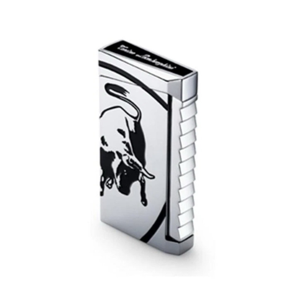Lamborghini Il Toro Single Jet Butane Cigar Lighter - Black - New